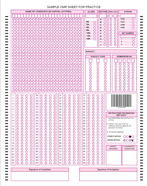 A4-100-question-omr-sheet