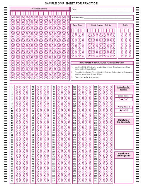 A4-200-mcq-omr-sheet image
