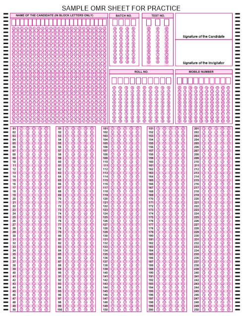 A4-250-mcq-omr-sheet image