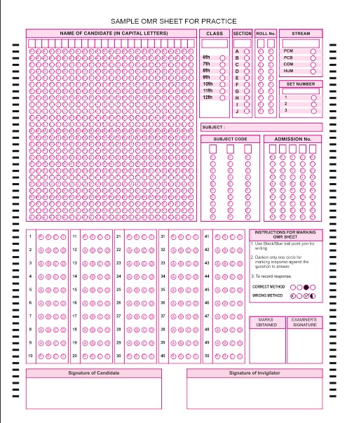 A4-50-question-omr-sheet