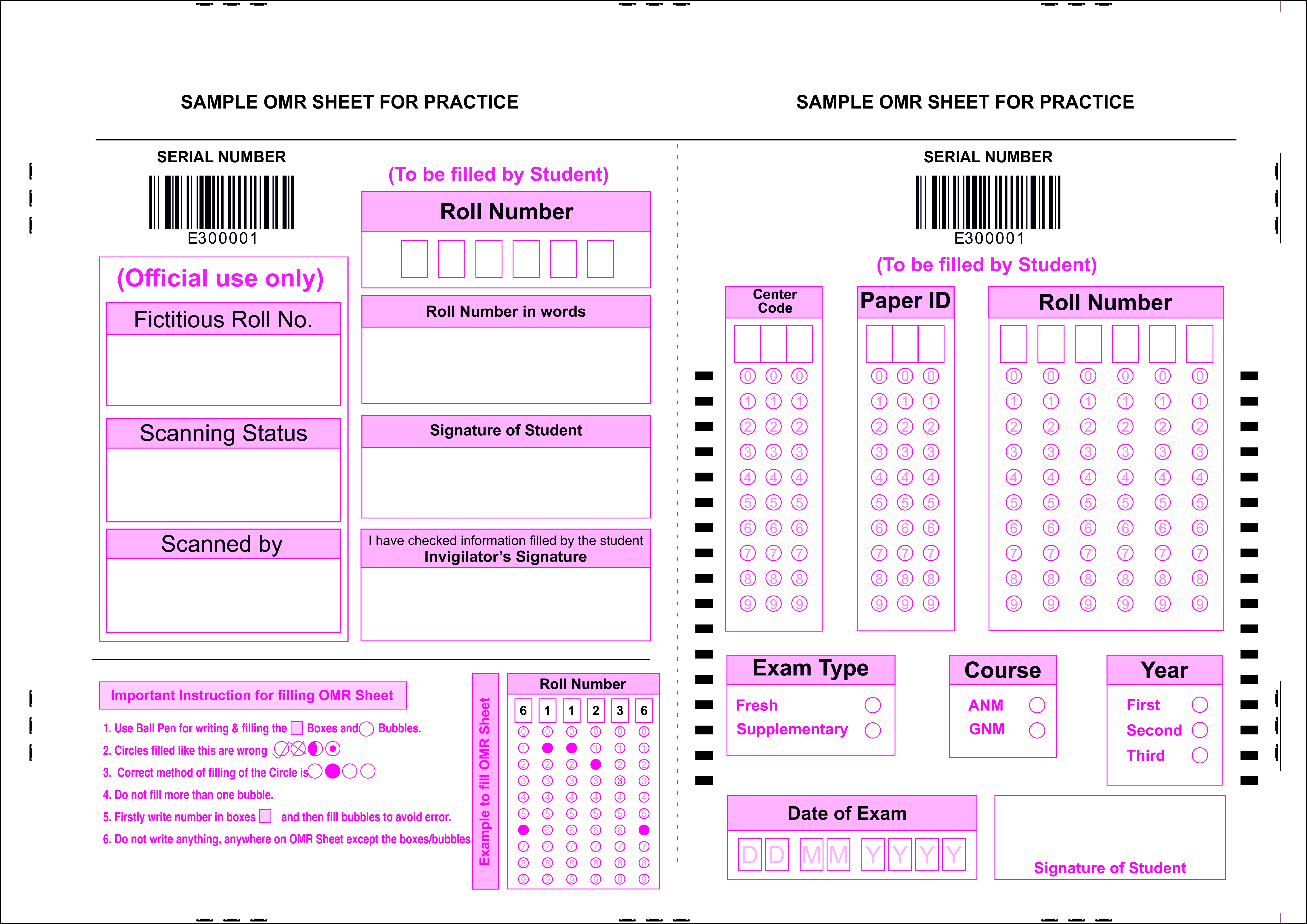 A4-booklet-mcq-omr-sheet image