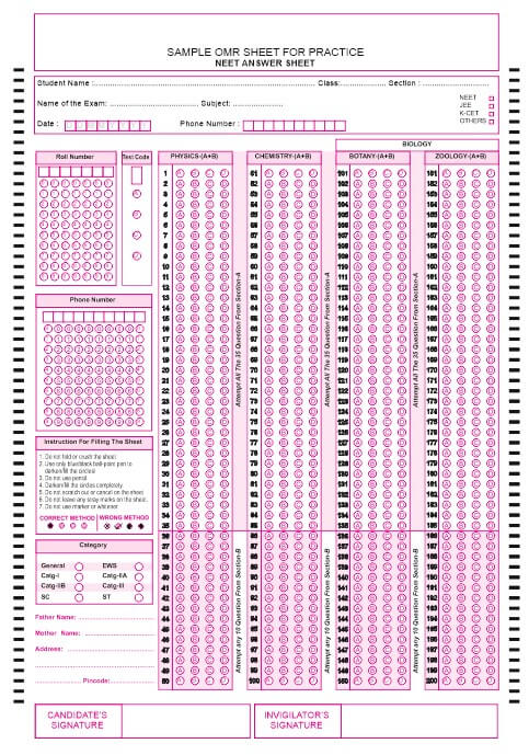 A4-neet-mcq-omr-sheet image