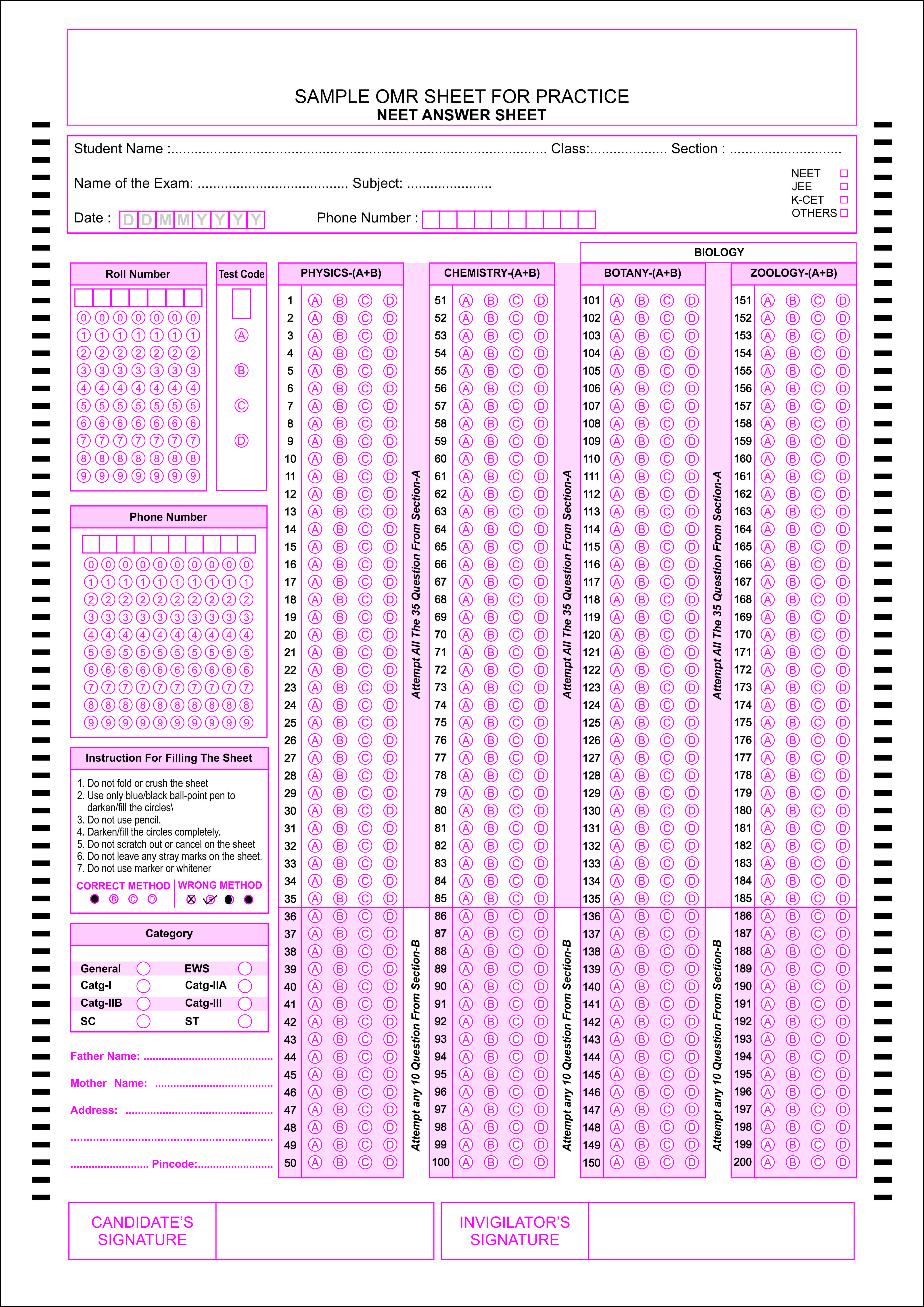 A4-neet-mcq-omr-sheet image