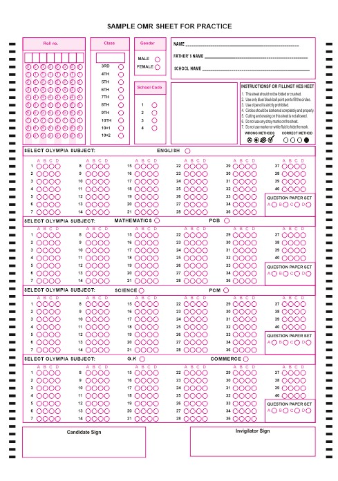 A4-olympiad-mcq-omr-sheet image