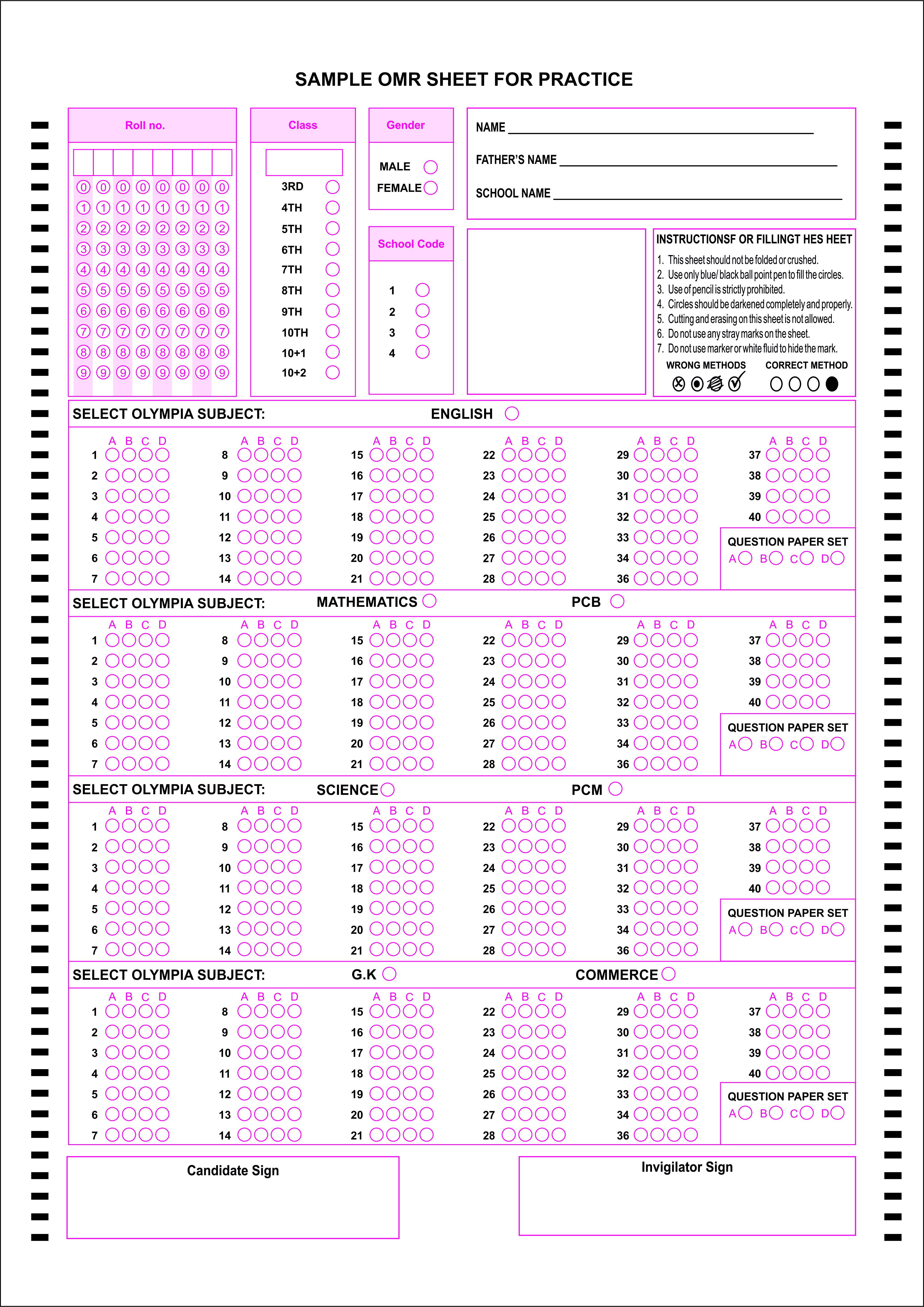 A4-olympiad-mcq-omr-sheet image