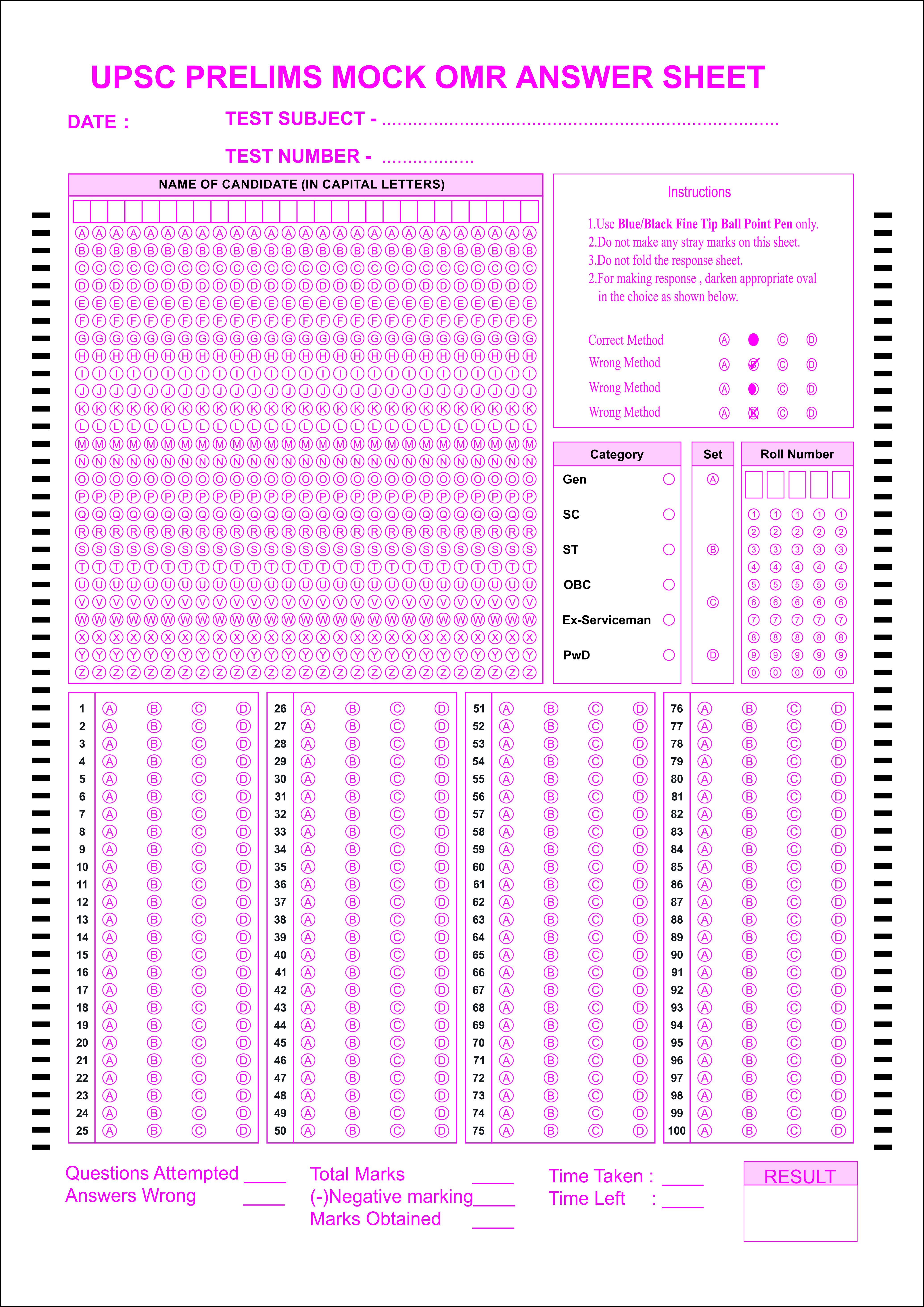 A4-upsc-mcq-omr-sheet image
